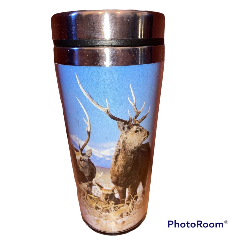 Elk wildlife tumbler. New with tag. Use for hot or cold beverages